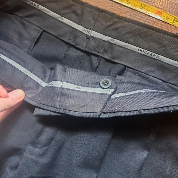 Black Formal Men's Dress Pants Classic Staple Business Work Career Wear - Picture 4 of 8